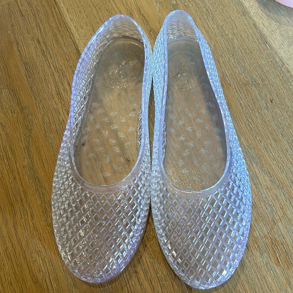 Ancient Greek clear jellies! Size 38 Worn once!